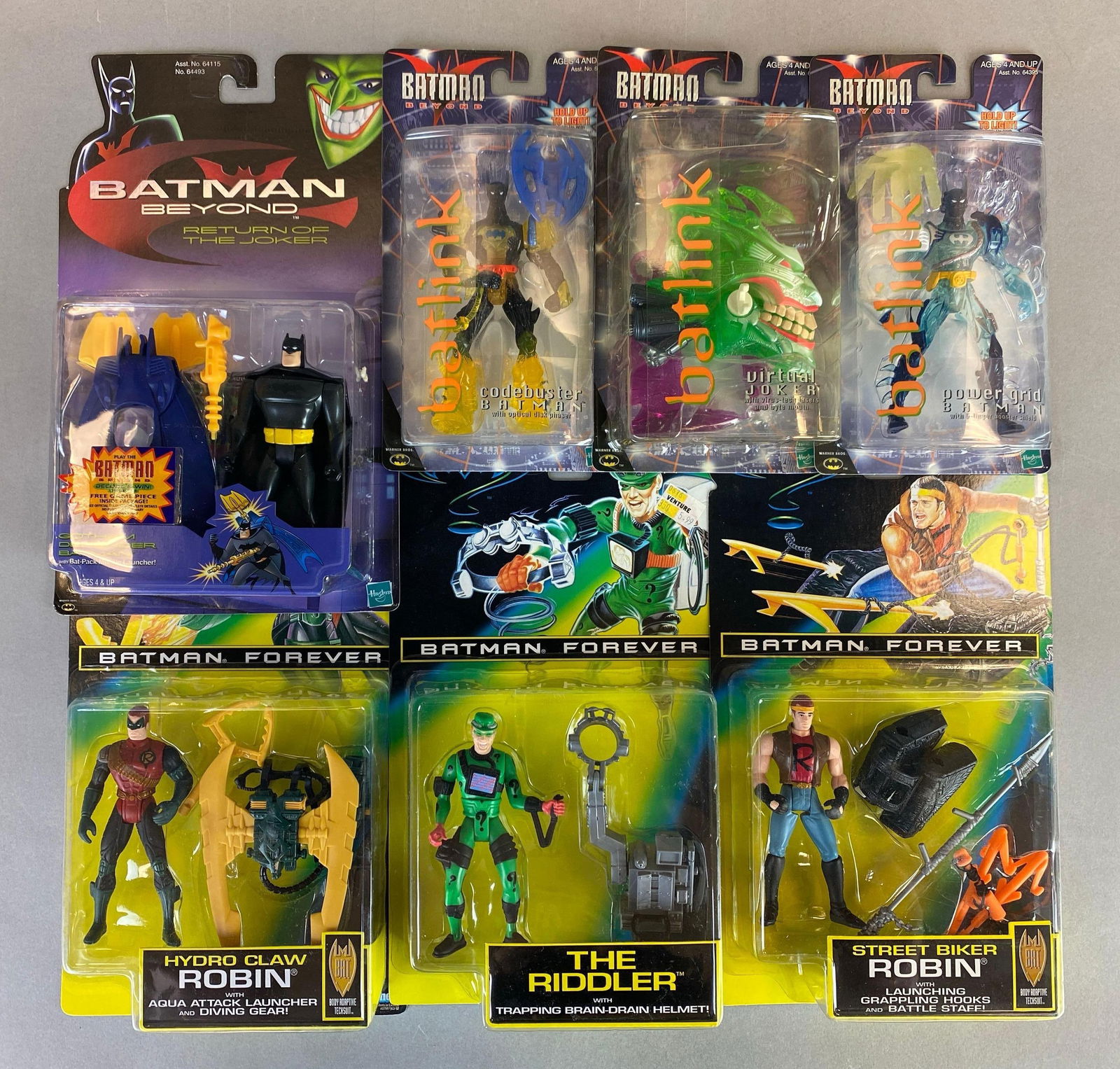 Group of 7 Batman Beyond and Batman Forever Action Figures (1 of 3)
