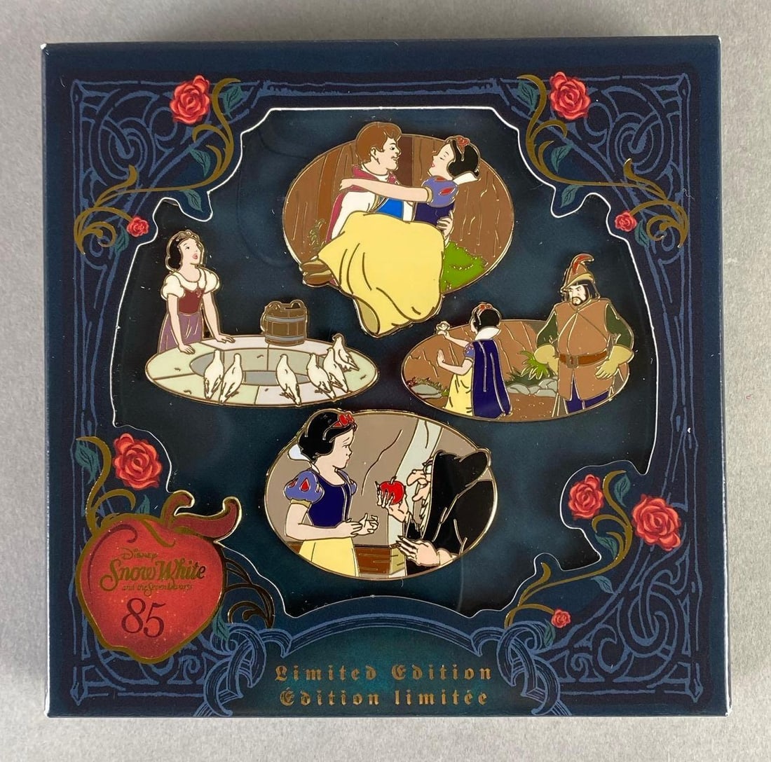 Disney Snow White and the Seven Dwarfs 85th Anniversary Enamel Pin Set (1 of 3)