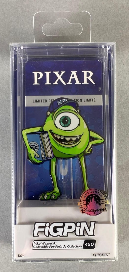 Disney Pixar Monsters University Mike Wazowski Collectors Figpin Pin (1 of 2)