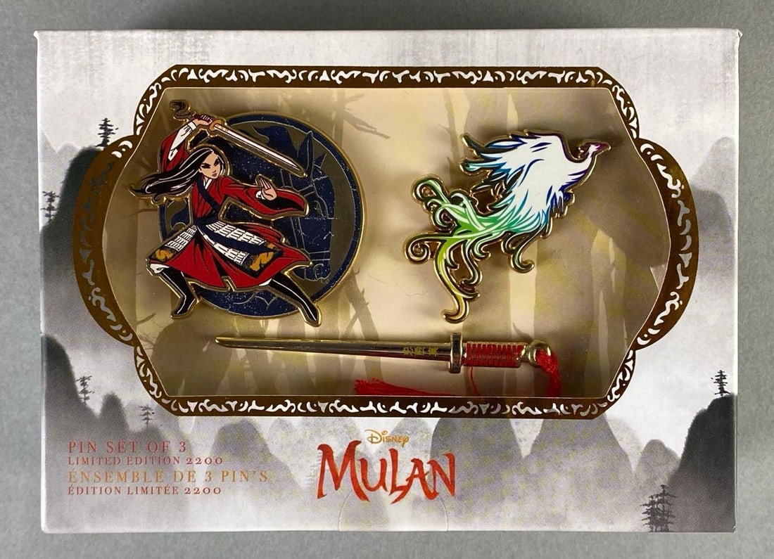 2020 Disney Mulan Collectors Enamel Pin Set (1 of 3)