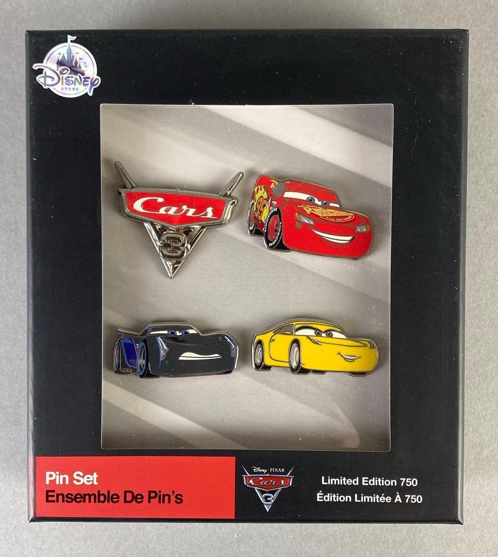 2017 Disney Pixar Cars 3 Enamel Pin Set (1 of 2)