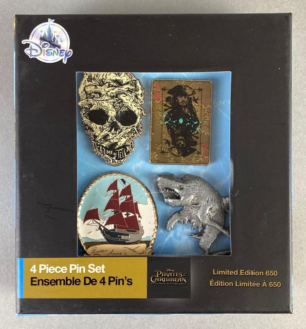 2017 Disney Pirates of the Caribbean Enamel Pin Set (1 of 3)