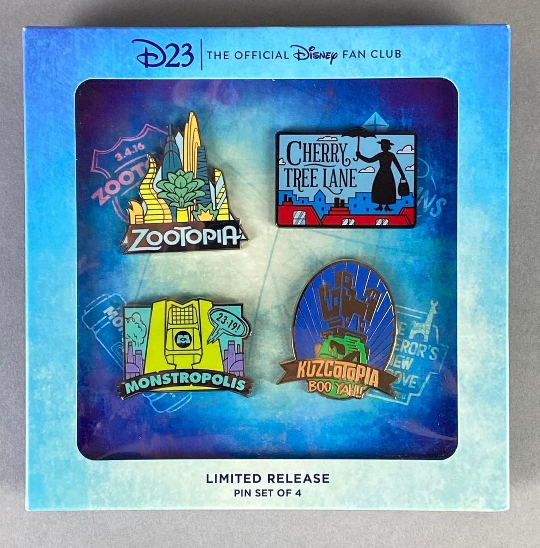 2020 Disney D23 Alex Riegert-Waters Limited Release Enamel Pin Set (1 of 2)