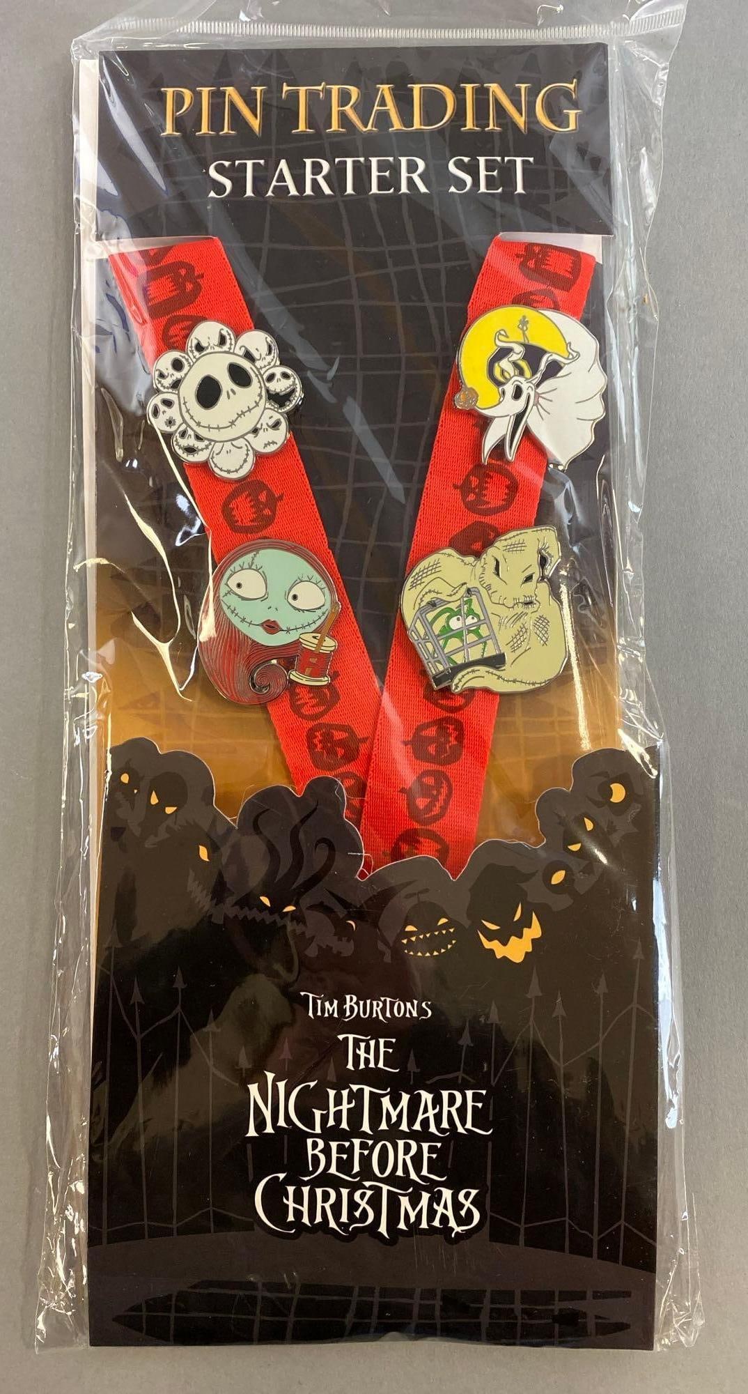Disney The Nightmare Before Christmas Pin Trading Starter Set with 4 Enamel Pins (1 of 2)