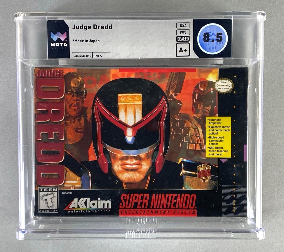 WATA Graded 1995 Super Nintendo SNES Judge Dredd Video Game (1 of 4)