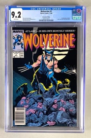 CGC Graded Marvel Comics Wolverine No. 1
