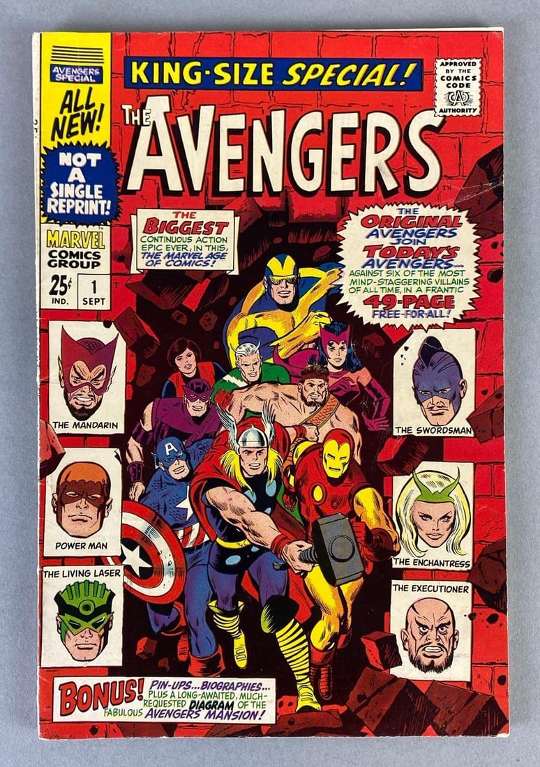 Marvel Comics The Avengers King-Size Special No. 1 (1 of 8)