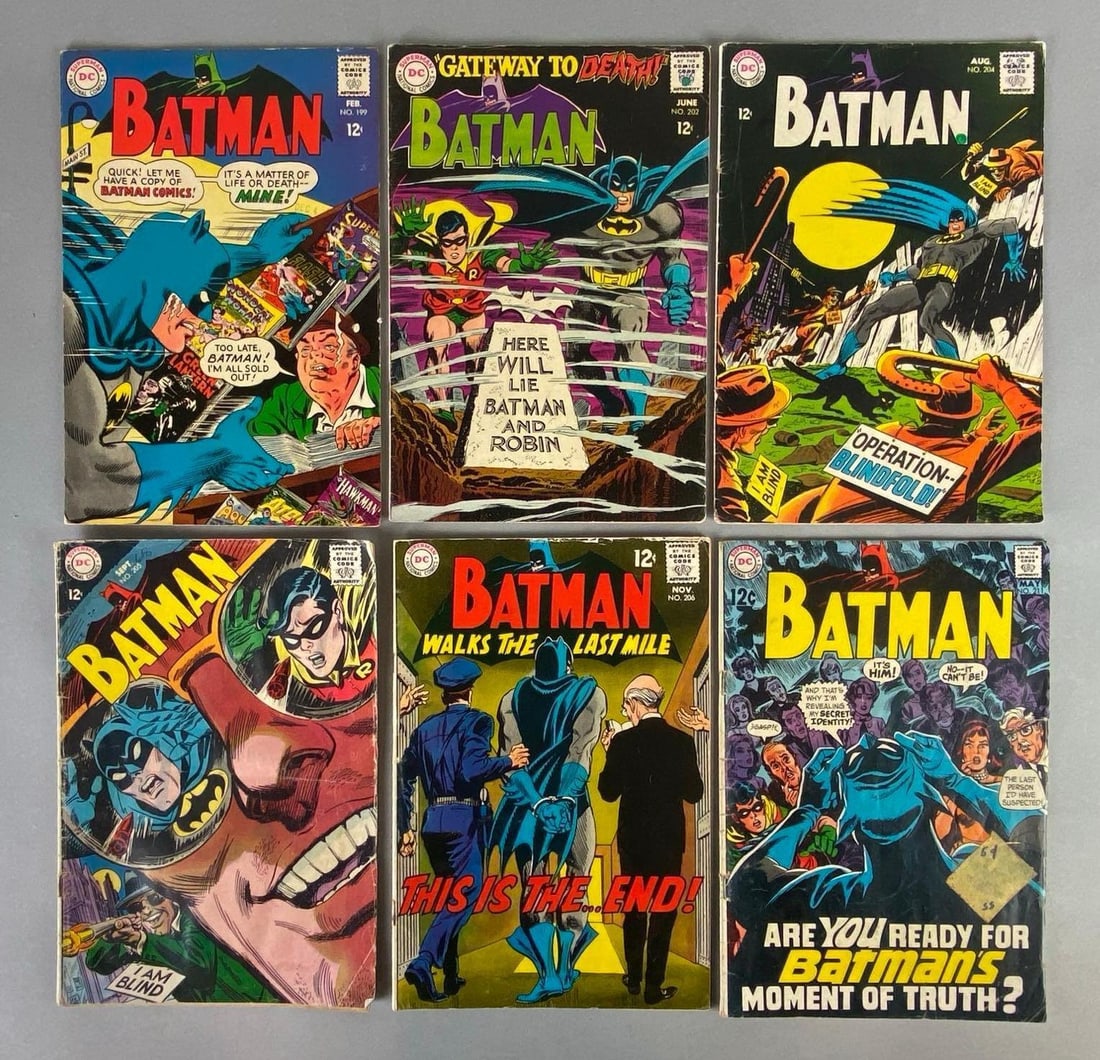 Group of 6 DC Batman Comic Books (1 of 4)