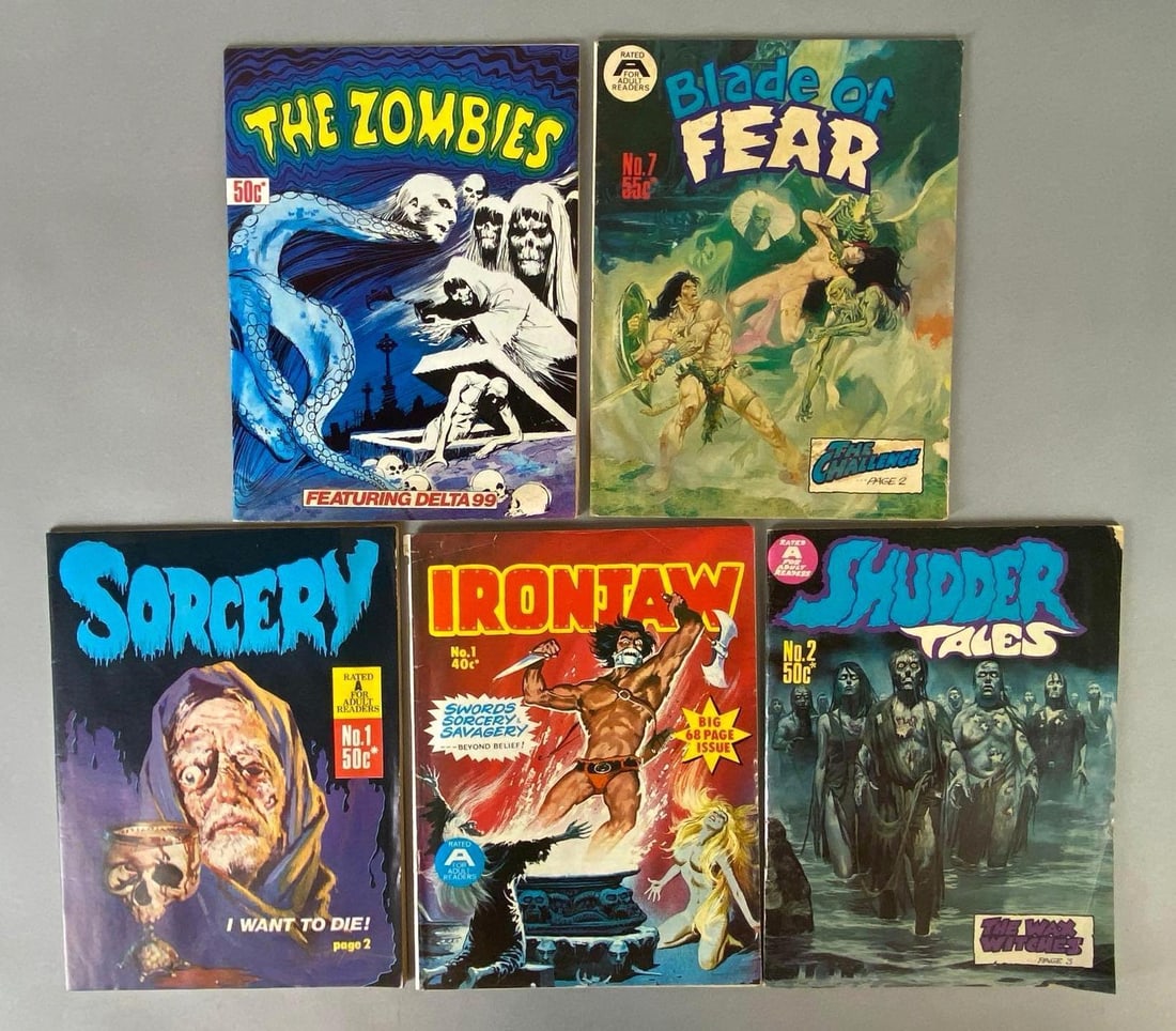 Group of 5 Horror Comic Book Magazines (1 of 4)