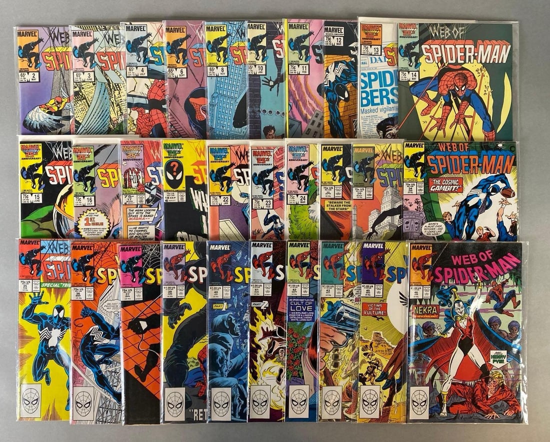 Group of 30 Marvel Web of Spider-Man Comic Books (1 of 3)