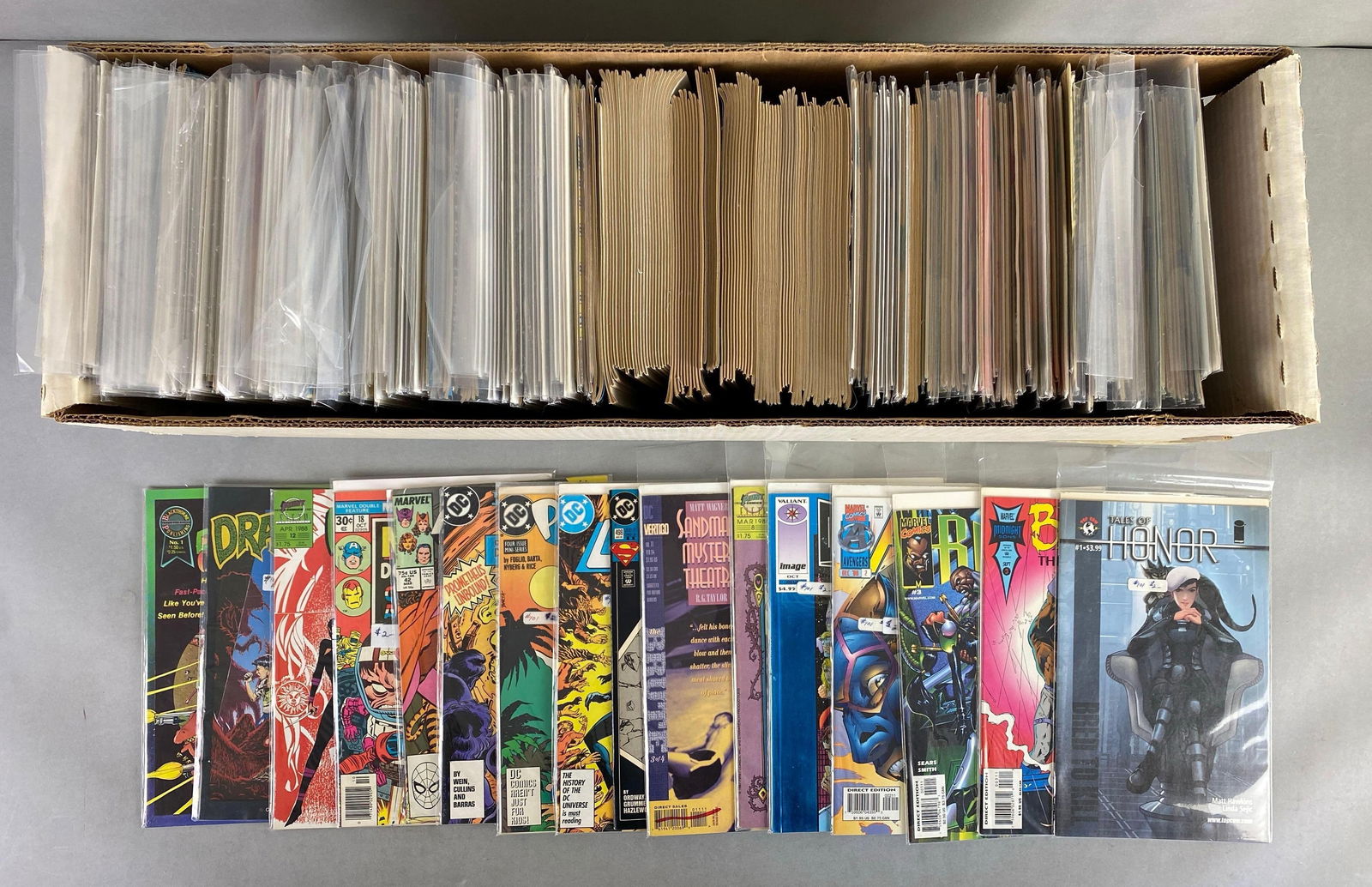 Long Box of DC / Marvel / Assorted Comic Books (1 of 3)