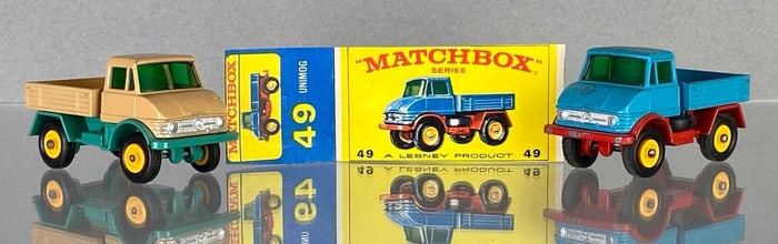 Group of 2 Matchbox No. 49 Unimog Vehicles