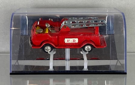 1950s NOS Tin Litho Friction Fire Truck