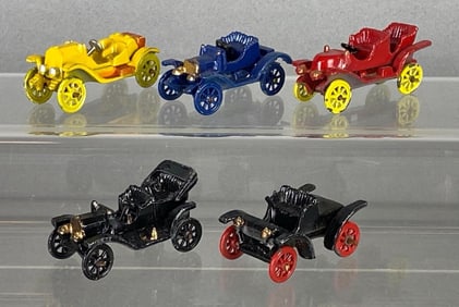 Group of 5 1950s Quaker Oats Mail-In Die-Cast Vehicles