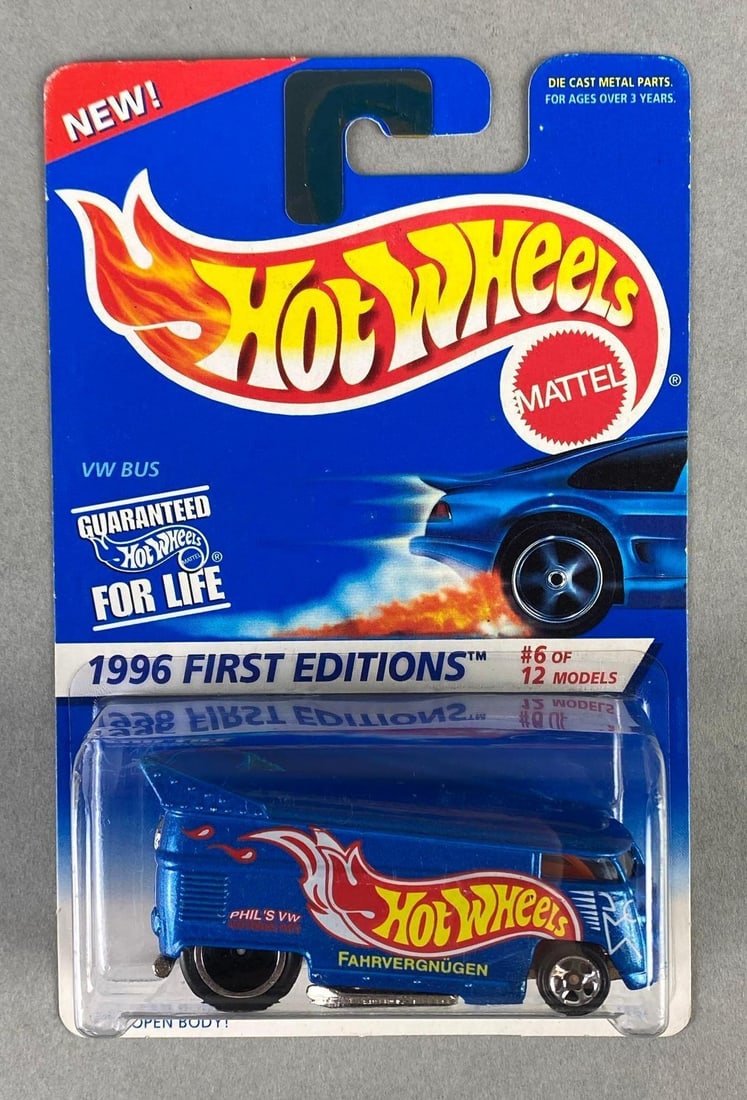 Mattel Hot Wheels 1996 First Editions No. 6 VW Drag Bus (1 of 2)