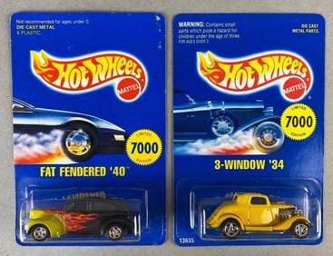 Group of 2 Mattel Hot Wheels Early Times Die-Cast Vehicles
