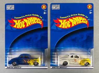 Group of 2 Mattel Hot Wheels Tomarts Price Guide 1940 Ford Coupe Die-Cast Vehicles