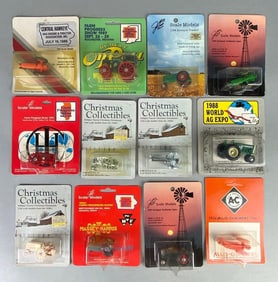 Group of 12 Die-Cast Tractors