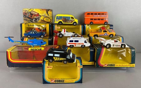 Group of 10 1970’s Corgi Die-Cast Vehicles