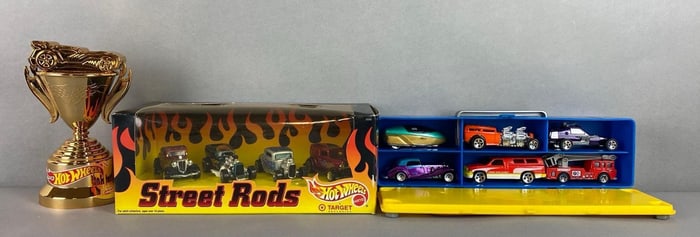 Group of 10 Mattel Hot Wheel Die-Cast Vehicles and More