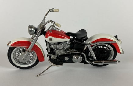 Franklin Mint Replica 1959 Harley Davidson Hydra Glide Die-Cast Motorcycle