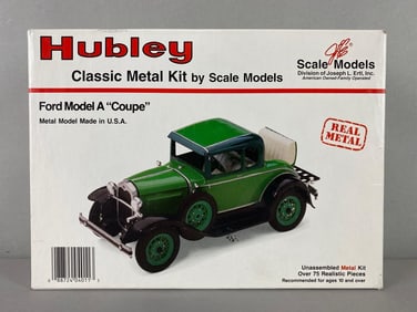 Hubley Scale Models Ford A Coupe Metal Model Car Kit