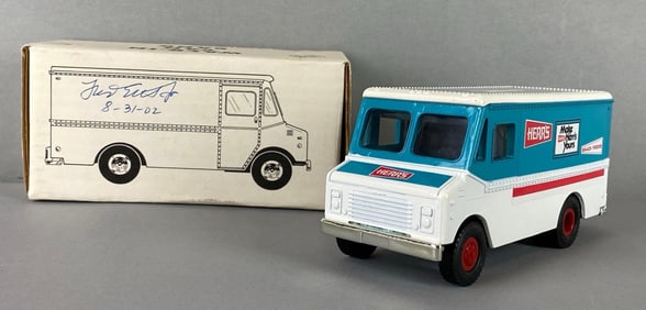 1990 Autographed Fred Ertl ERTL Herrs Walk-in Die-Cast Van Bank