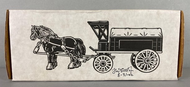 1992 Autographed Fred ERTL ERTL Lancaster Pennsylvania 250th Anniversary Horse and Delivery Wagon