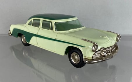 1955 DeSoto Fireflite 2 Tone Green Friction Dealership Promo Car