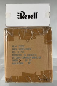 Shipping Box of 12 Revell 2007 Corvette Coupe Dealership Promo Cars