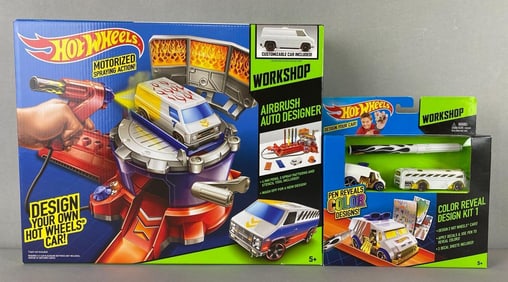 Mattel Hot Wheels Workshop Airbrush Auto Designer and More
