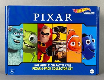 Group of 6 Mattel Hot Wheels Character Cars Pixar Die-Cast Vehicles