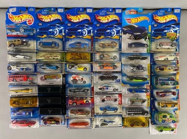 Group of 85 Assorted Mattel Hot Wheels Die-Cast Vehicles