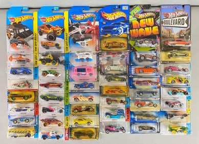 Group of 94 Assorted Mattel Hot Wheels Doe-Cast Vehicles