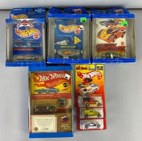 Group of 4 Limited Edition Mattel Hot Wheel Die Cast Vehicles and More