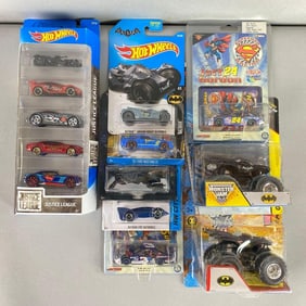 Group of 13 DC Character Die-Cast Vehicles