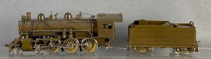 Sunset Models HO Gauge B and O B-18 Brass Locomotive and Tender