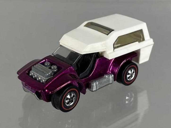Mattel Hot Wheels Redline Power Pad Die-Cast Car: 1969, magenta, excellent