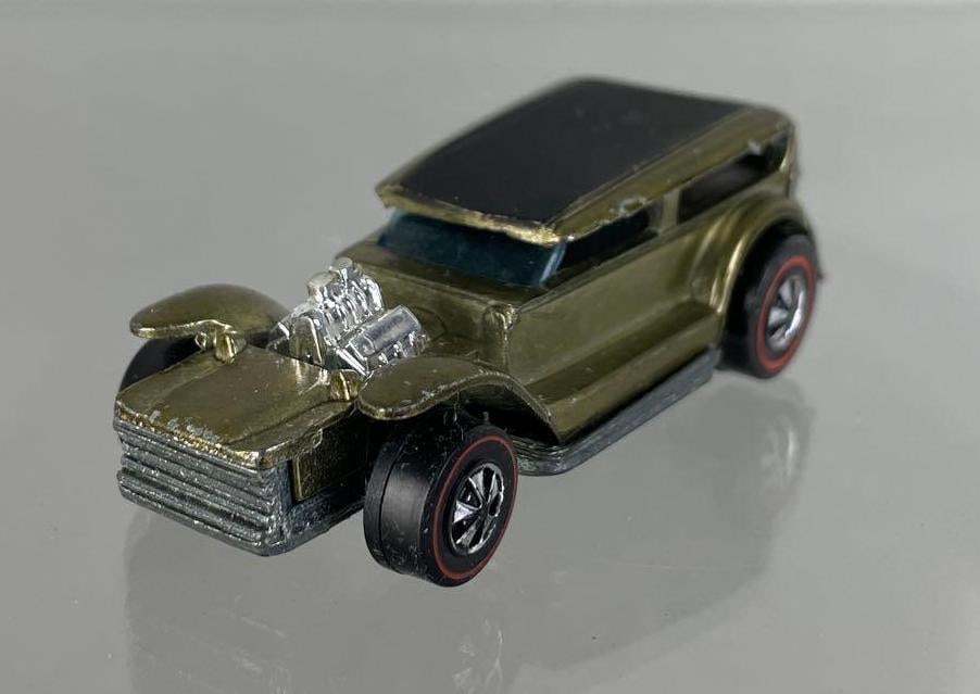 Mattel Hot Wheels Redline The Demon Die-Cast Car: 1969, olive, excellent