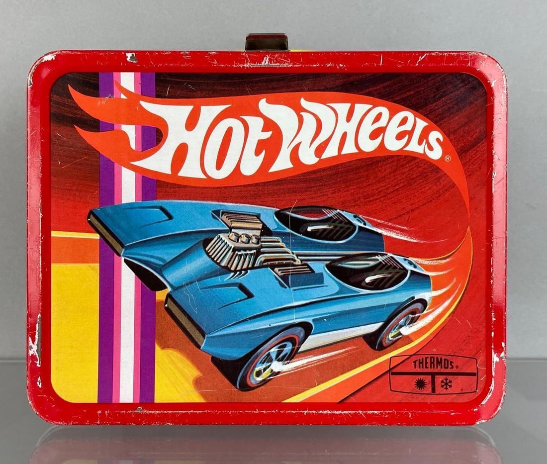1969 Mattel Hot Wheels Thermos Metal Lunchbox (1 of 5)
