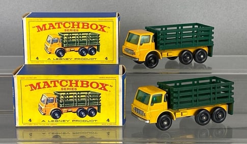 Group of 2 Matchbox No. 4 Stake Trucks