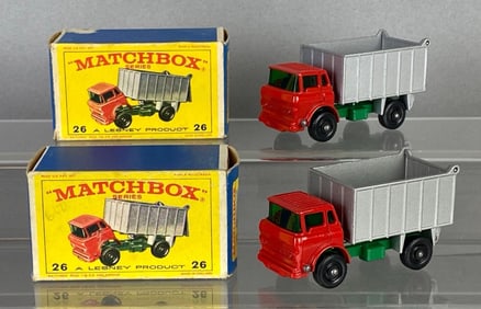 Group of 2 Matchbox No. 26 GMC Tipper Trucks
