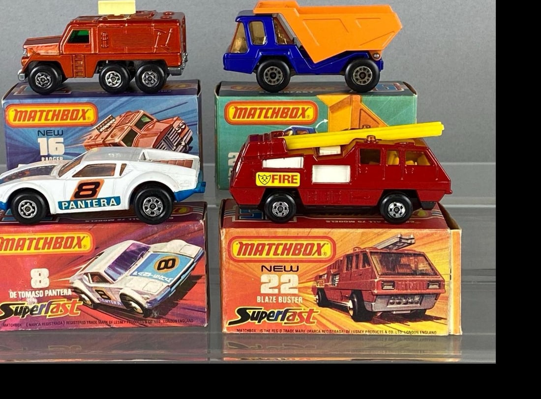 Group of 4 Matchbox No. 8, 16, 22, and 23 Die-Cast Vehicles (1 of 7)