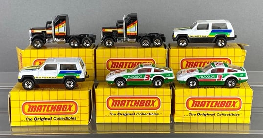 Group of 6 Matchbox No. 41, 27, and 24 Die-Cast Vehicles