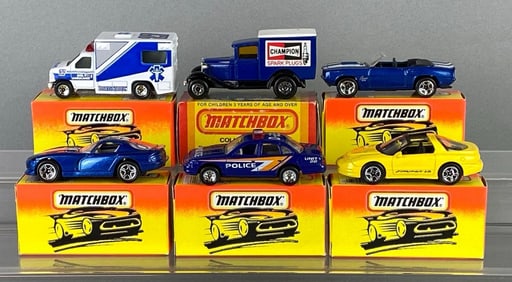 Group of 6 Matchbox Die-Cast Vehicles