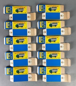 Group of 10 Matchbox No. 44 Refrigerator Truck Type E Boxes