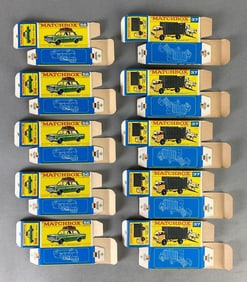 Group of 10 Matchbox Type F Boxes