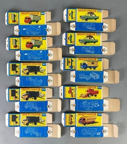 Group of 10 Matchbox Type F Boxes