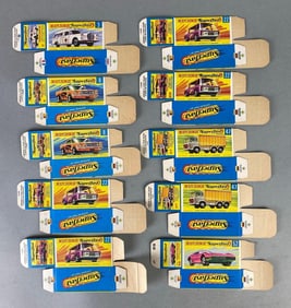 Group of 10 Matchbox Type G Superfast Boxes