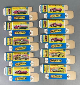 Group of 10 Matchbox Type G Superfast Boxes
